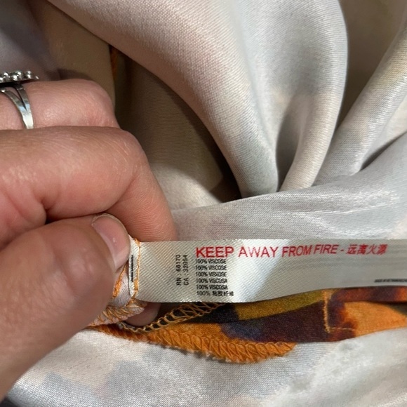 Anthropologie Orange and Black Maxi Dress - Picture 11 of 14